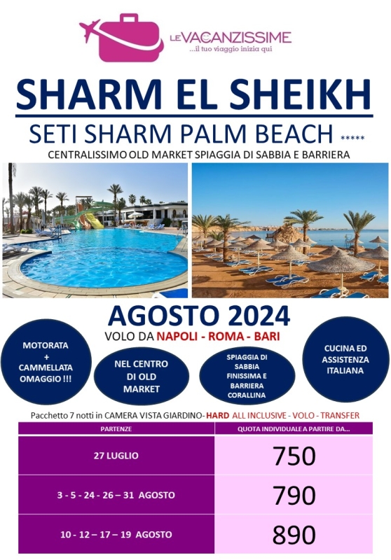 AGOSTO SHARM SETI PALM BEACH 