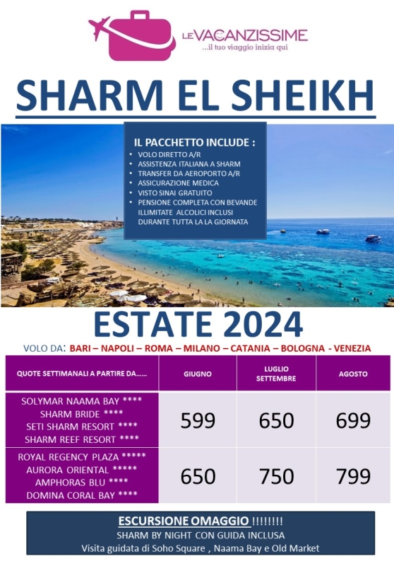 SPECIALE ESTATE A SHARM 